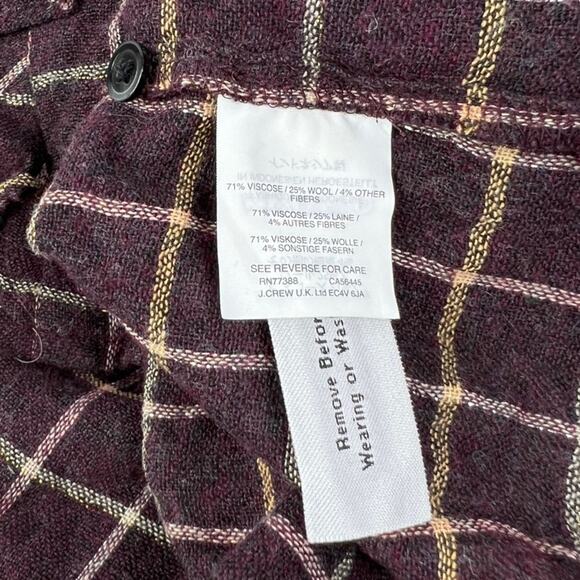 Madewell Plaid Ruffle-Front Top - Picture 6 of 7